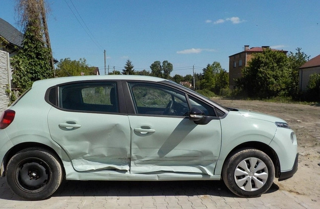 Citroen C3 cena 22900 przebieg: 76424, rok produkcji 2018 z Sułkowice małe 191